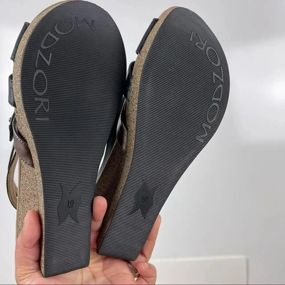 NEW Modzori Myra Mid Wedge Reversible Multi Wear Slip On Sandals Size 10 - Picture 11 of 11